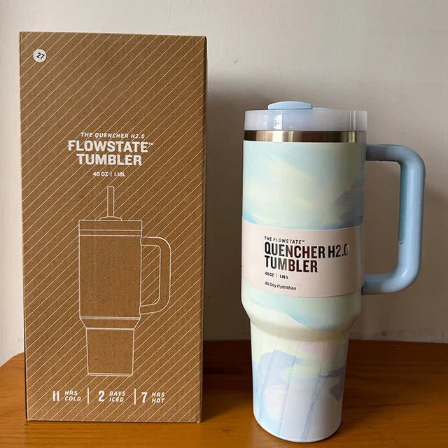 Vaso aislado al vacío con tapa y pajilla – TermoVaso