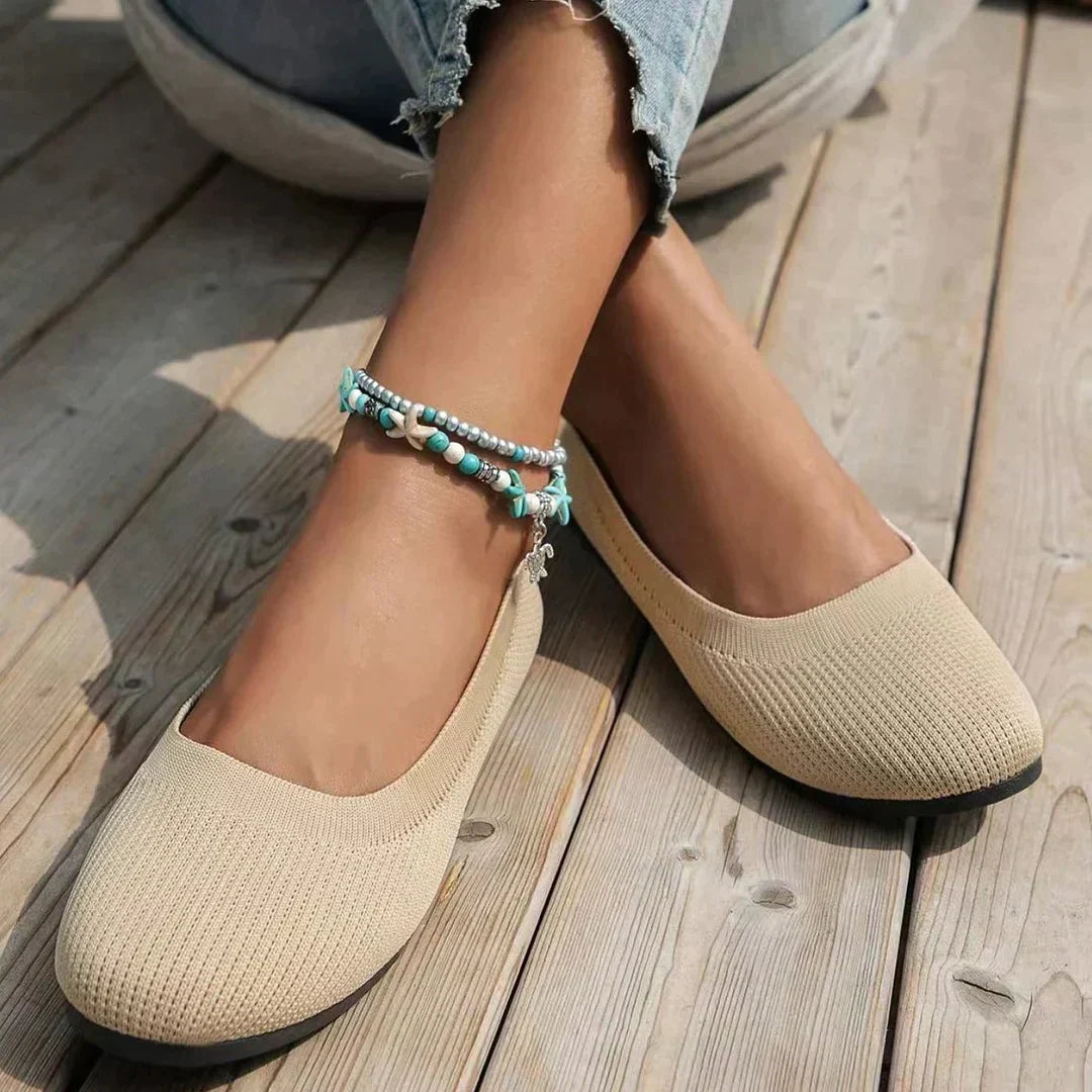 Orthopädische Damen-Ballerinas mit Komfortsohle & klassischem Design – Mia
