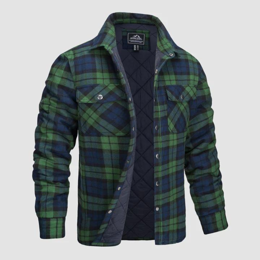 Men's plaid lumberjack jacket with warm lining – Magnus