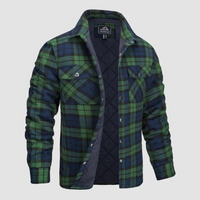 Men's plaid lumberjack jacket with warm lining – Magnus