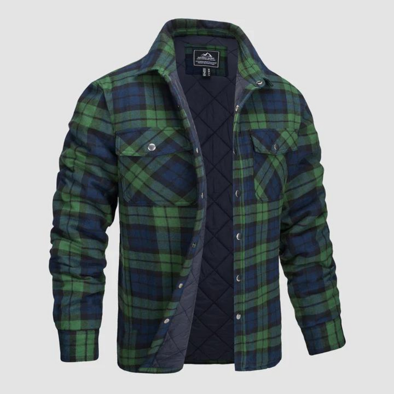 Men's plaid lumberjack jacket with warm lining – Magnus