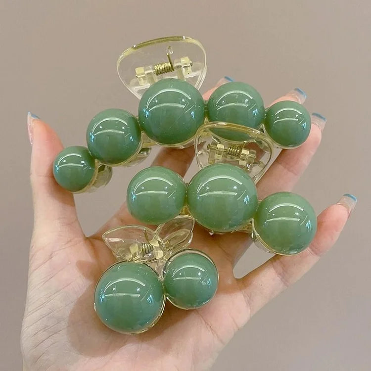 Green Pearl Hair Clip – Liana
