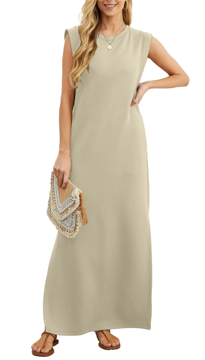 Vestido maxi aireado con bolsillos para mujer – Romy