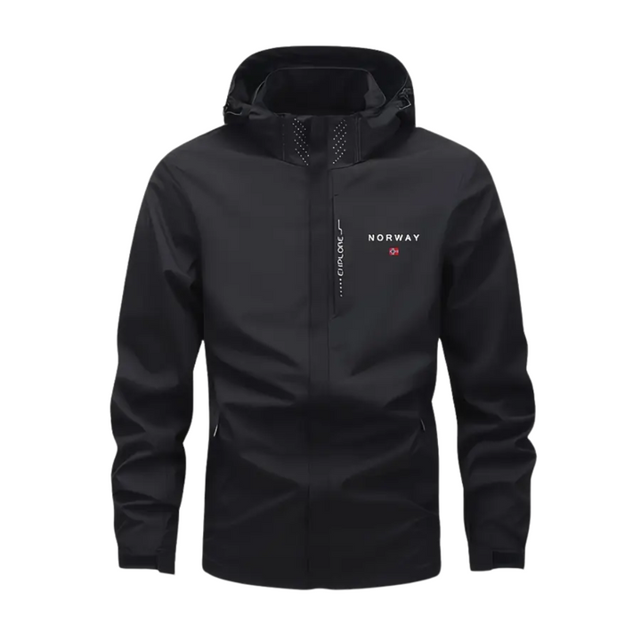 Chaqueta de exterior para hombre ligera y transpirable con capucha desmontable – Elian