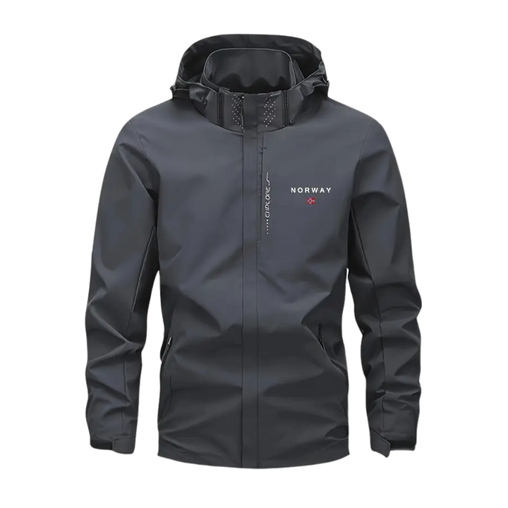 Chaqueta de exterior para hombre ligera y transpirable con capucha desmontable – Elian