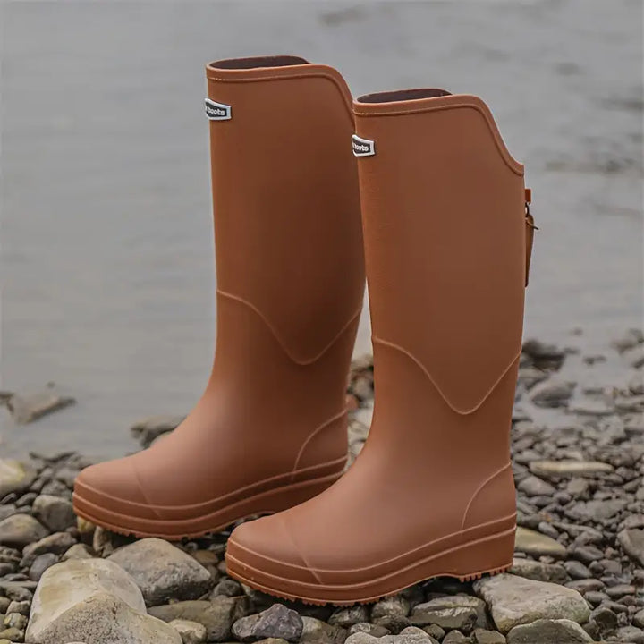 Women's waterproof rain boots made of PVC with non-slip sole – Corina