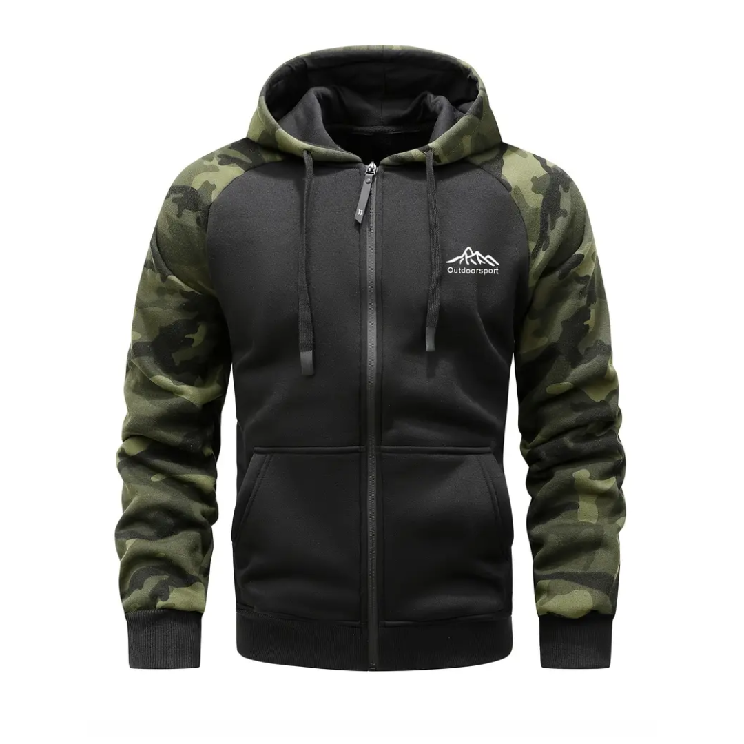 Warm and Comfortable Men's Camo Fleece Jacket – Ethan