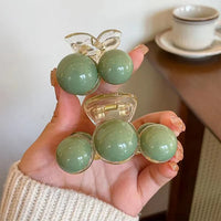 Green Pearl Hair Clip – Liana