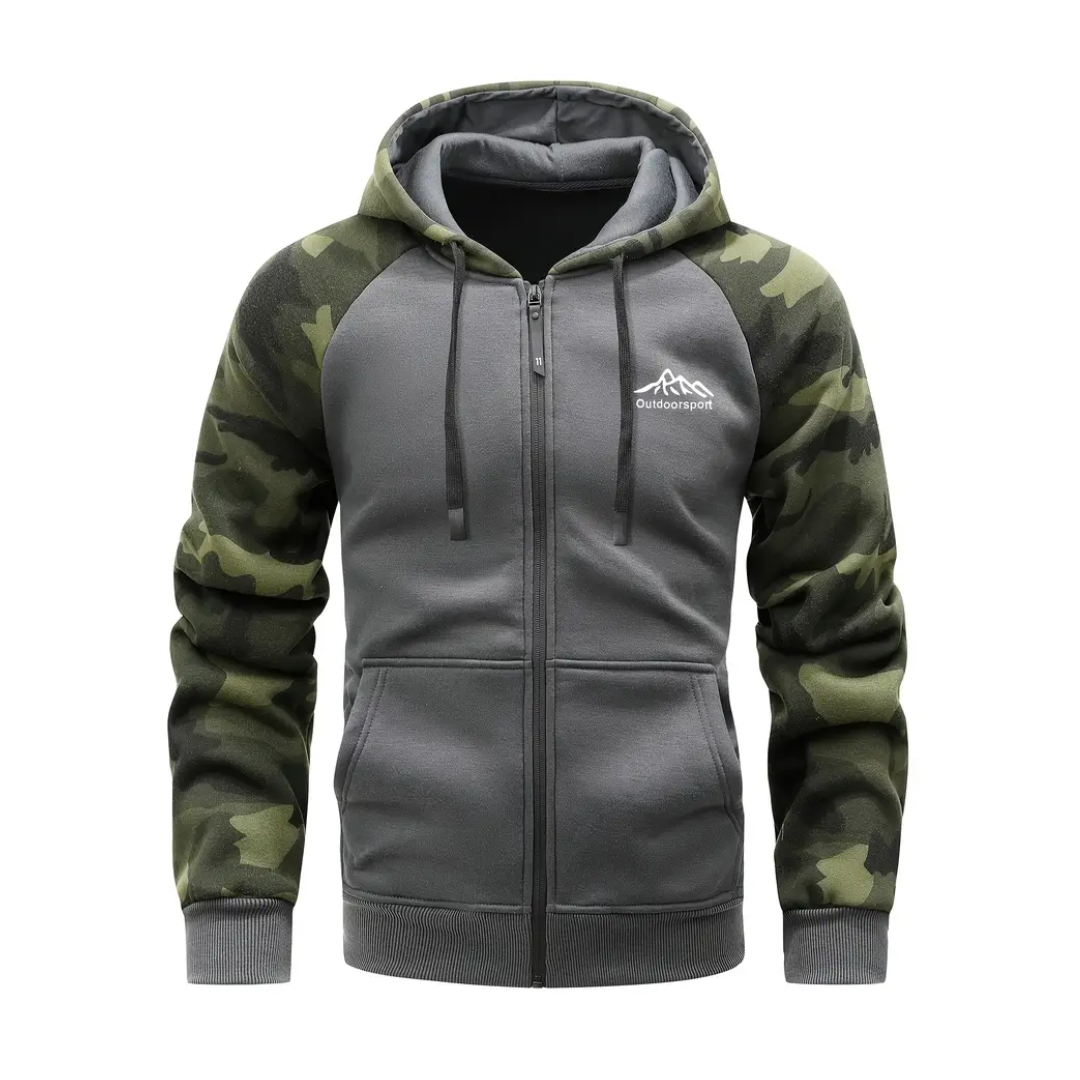 Warm and Comfortable Men's Camo Fleece Jacket – Ethan
