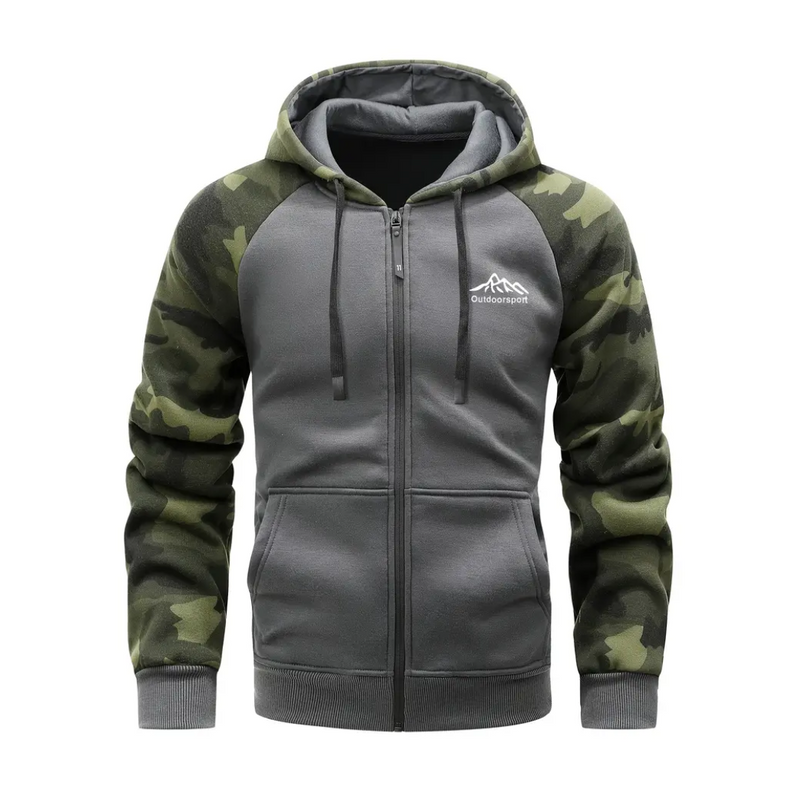 Warm and Comfortable Men's Camo Fleece Jacket – Ethan