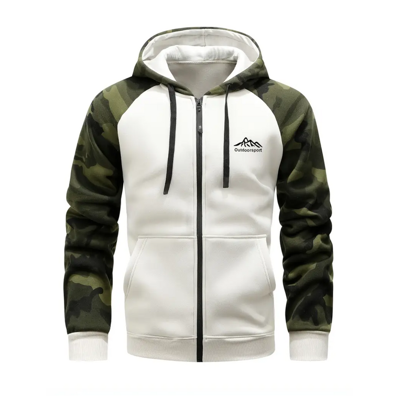 Warm and Comfortable Men's Camo Fleece Jacket – Ethan