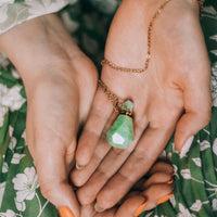 Krystallparfymeflaske-halskjede – Iris