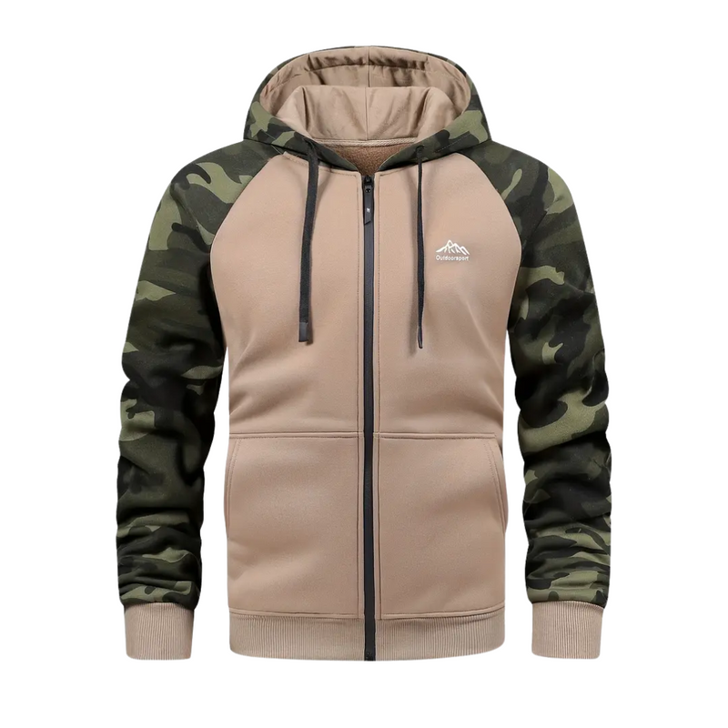 Warm and Comfortable Men's Camo Fleece Jacket – Ethan