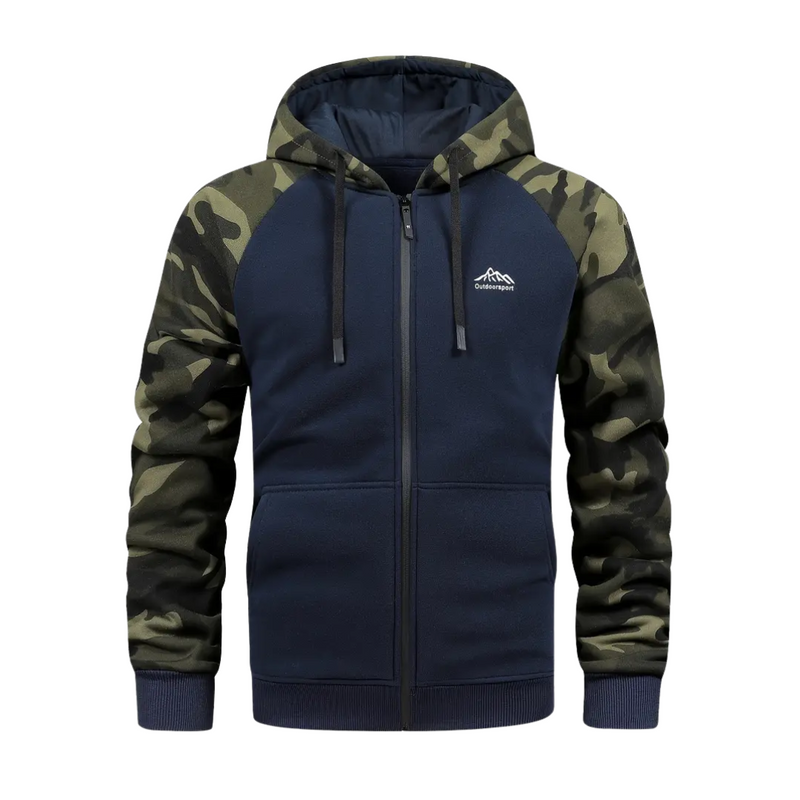 Warm and Comfortable Men's Camo Fleece Jacket – Ethan