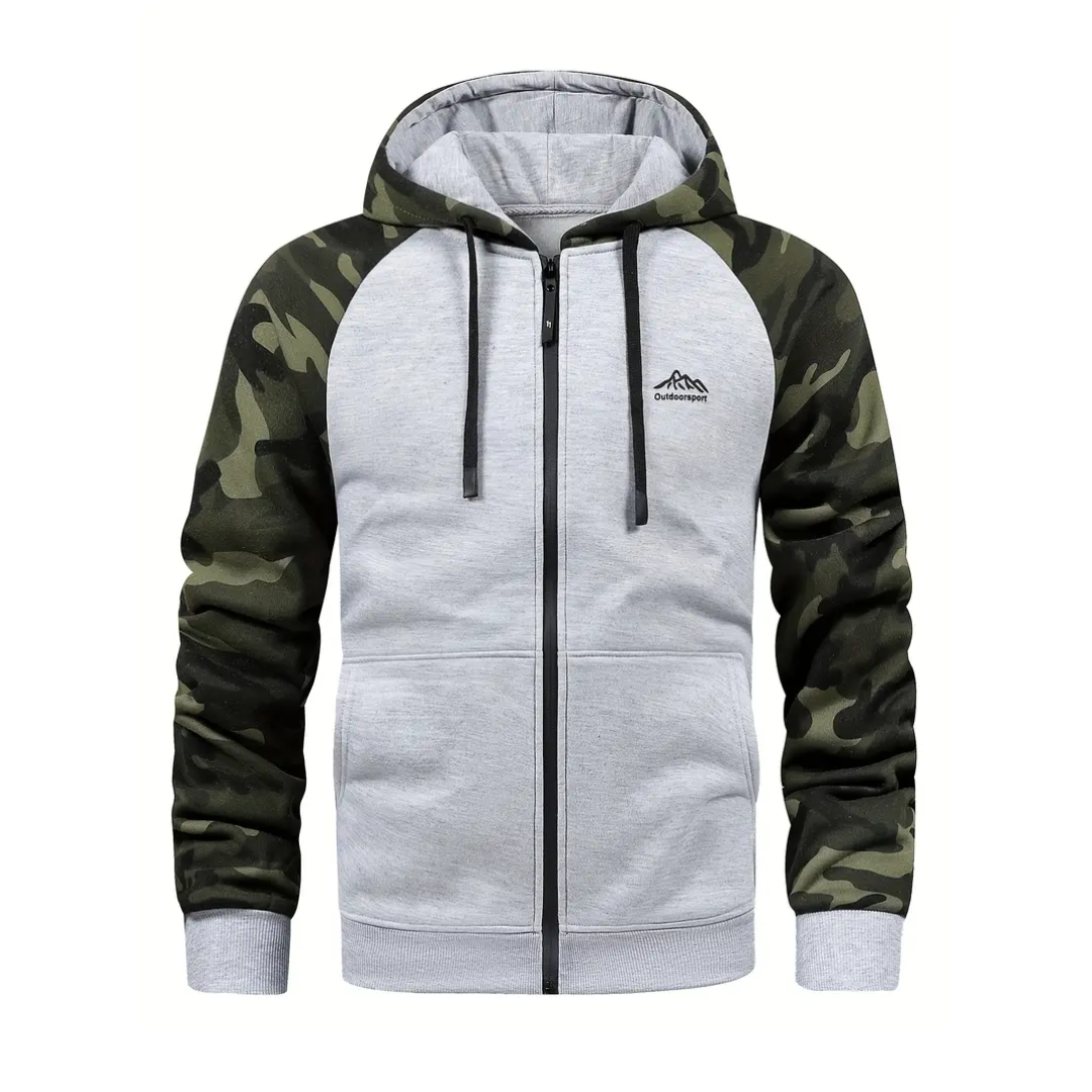 Warm and Comfortable Men's Camo Fleece Jacket – Ethan