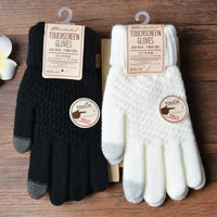 Strikkede touchscreen-handsker til damer – Amara