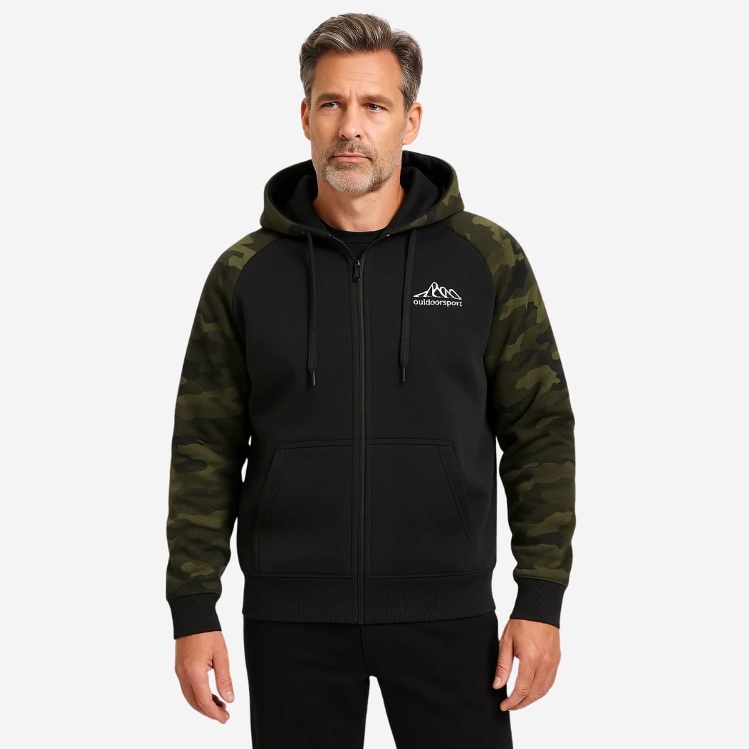Warm and Comfortable Men's Camo Fleece Jacket – Ethan