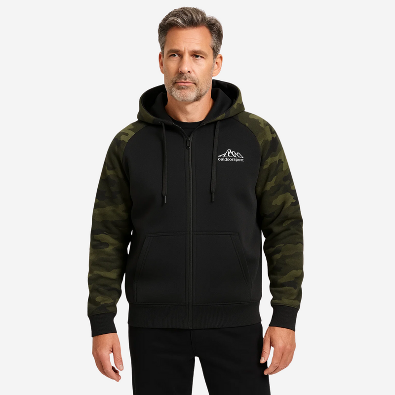 Warm and Comfortable Men's Camo Fleece Jacket – Ethan