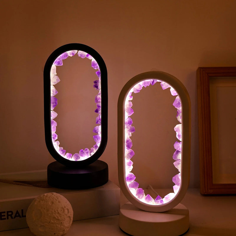 Håndlavet ametystlampe - Serenith