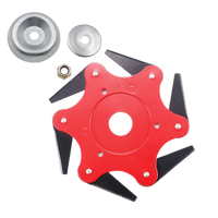 Robust brush cutter head with 6 steel blades – TrimmBlade