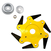 Robust brush cutter head with 6 steel blades – TrimmBlade