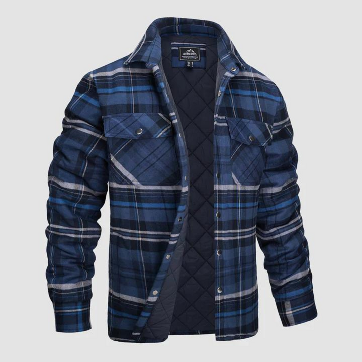Men's plaid lumberjack jacket with warm lining – Magnus