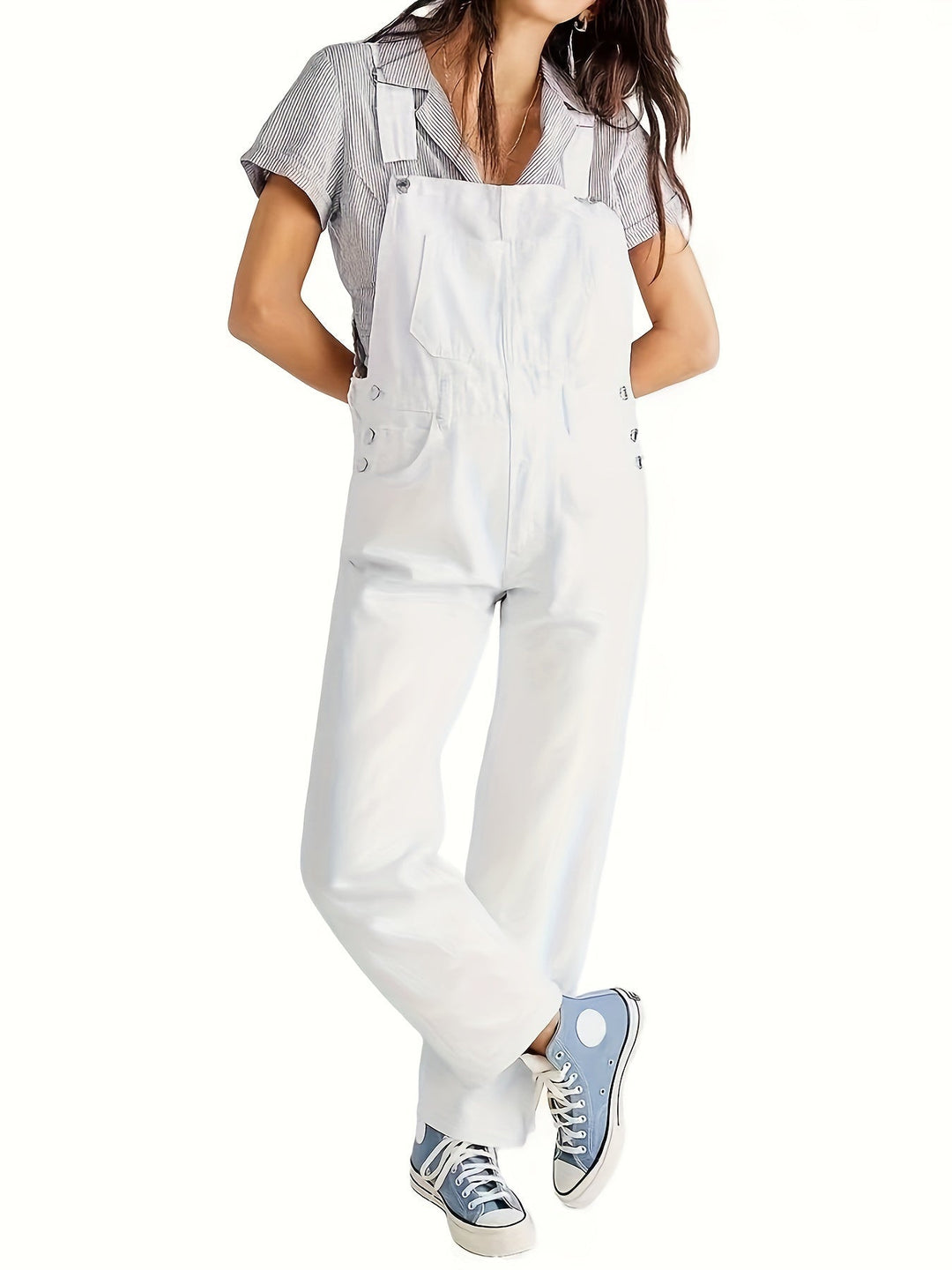 Stylish women's denim jumpsuit for every day - CityEase