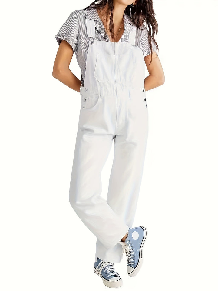 Stylish women's denim jumpsuit for every day - CityEase