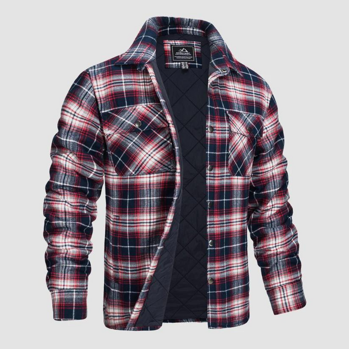 Men's plaid lumberjack jacket with warm lining – Magnus