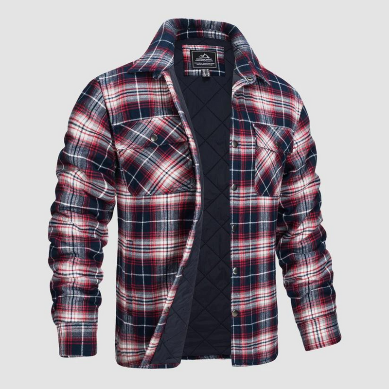 Men's plaid lumberjack jacket with warm lining – Magnus