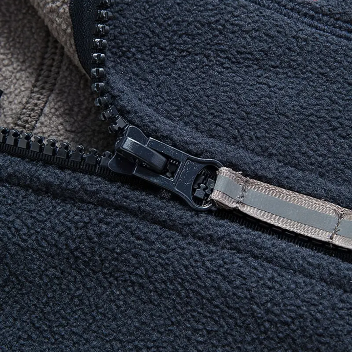 Herre fleece utendørs vest – foret med ståkrage – Kaspar