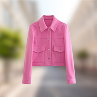 Women's wool jacket in casual look for autumn – Amara