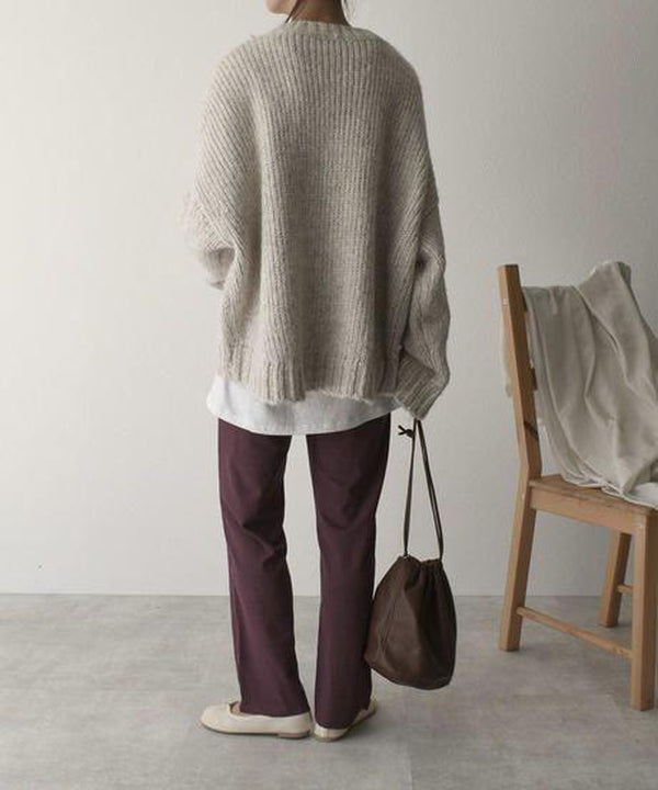 Oversize knitted sweater - AutumnComfort
