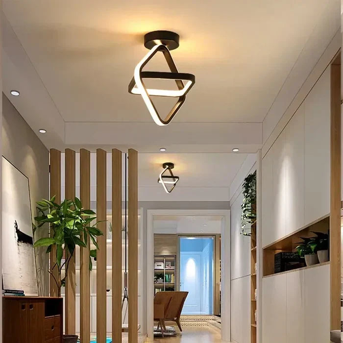 Modern LED ceiling light with double ring design – Twilight Rings