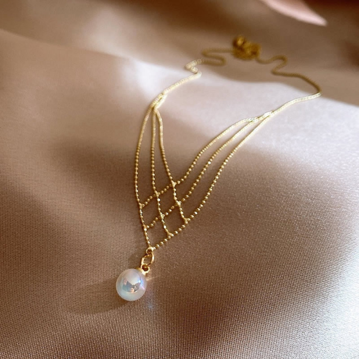 Braided Pearl Necklace - Mariela