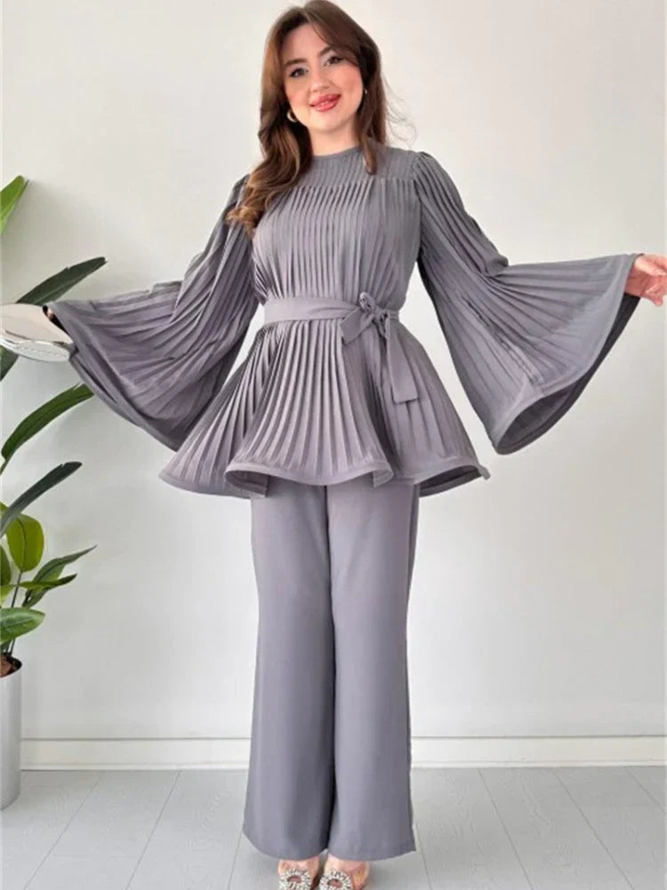 Conjunto de ropa plisada para mujer – Selene