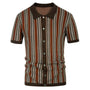 Atmungsaktive Herren Chevron Poloshirt mit Knopfleiste – Julian