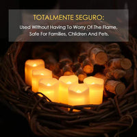 Juego de 24 velas LED sin llama - GlowFlicker