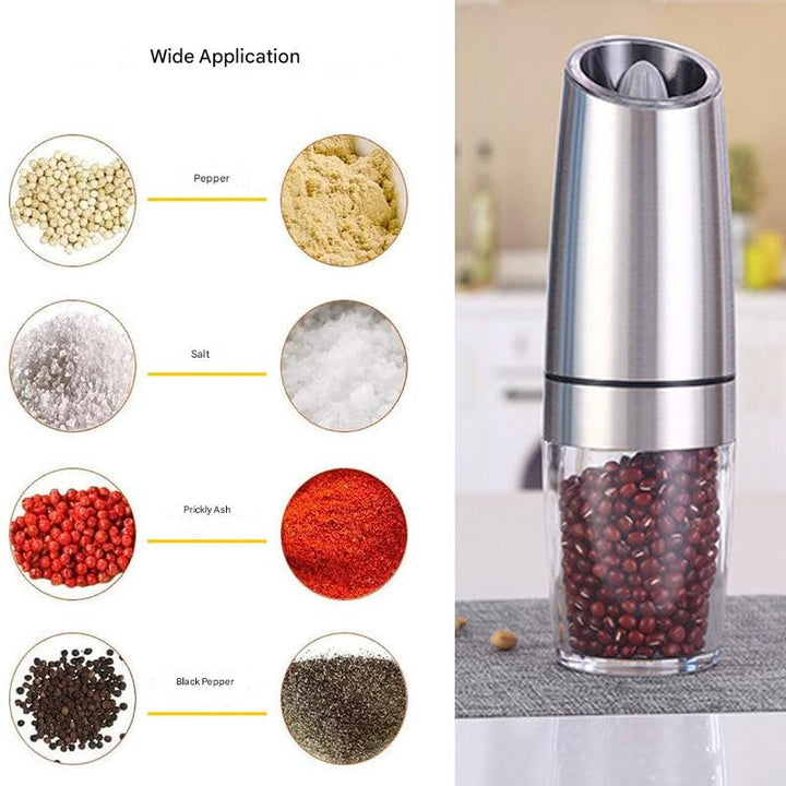 Electric Gravity Induction Pepper Mill with LED Light – Gravina