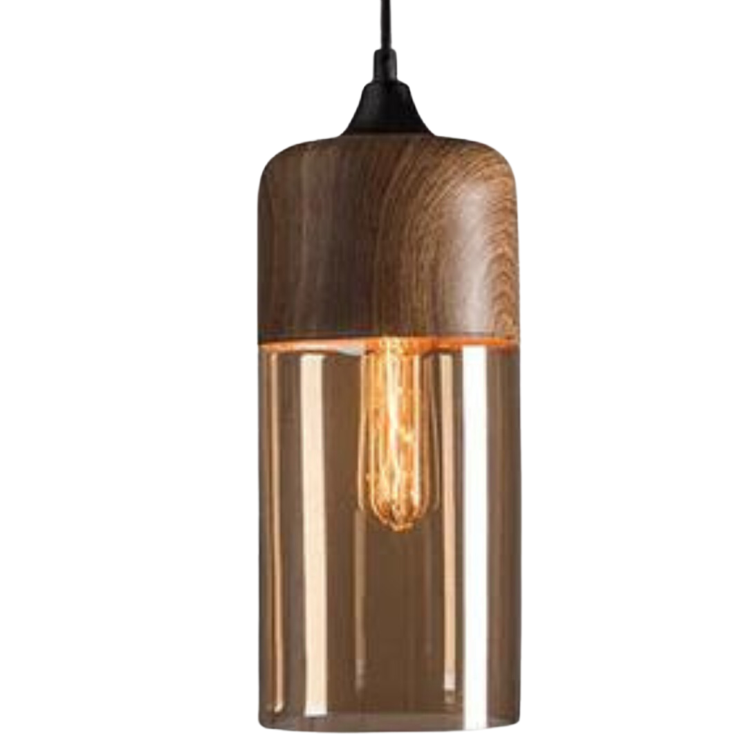Stilfuld skandinavisk loftslampe i træ - NordLuna