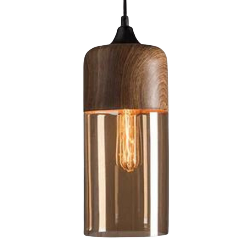 Stilfuld skandinavisk loftslampe i træ - NordLuna