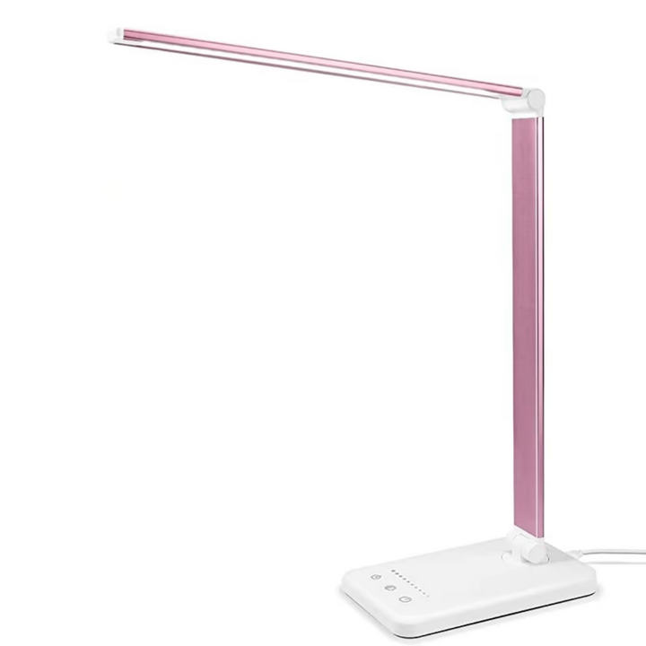 Moderne justerbar LED-skrivebordslampe med USB-opladningsport - BrightEase