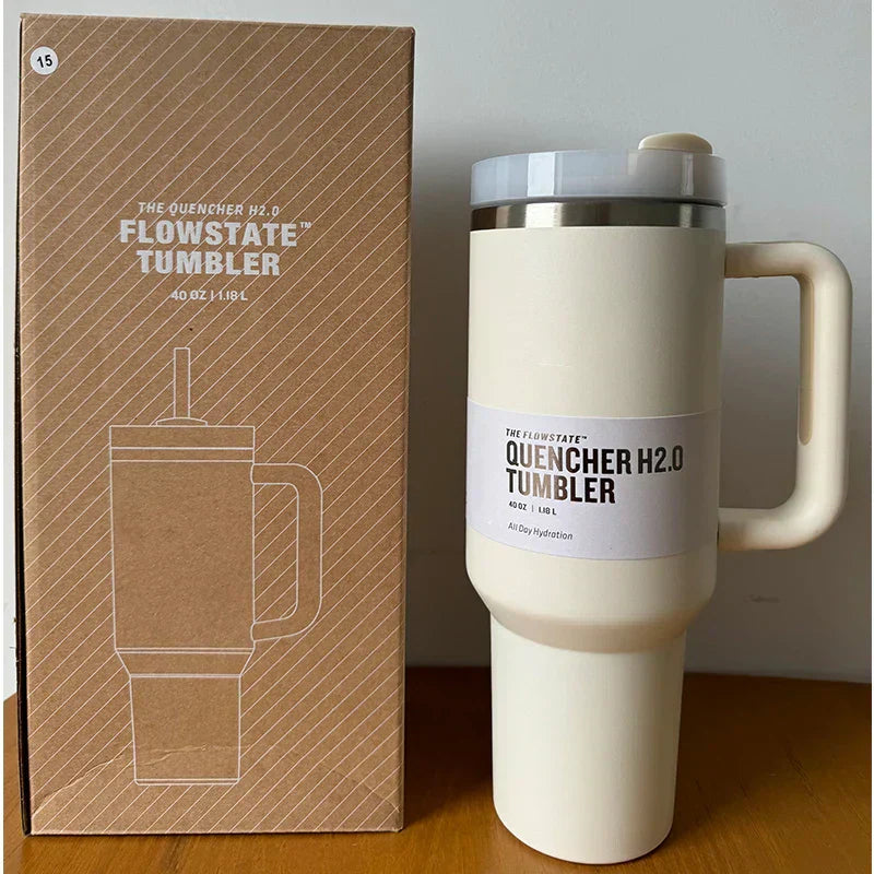 Vaso aislado al vacío con tapa y pajilla – TermoVaso