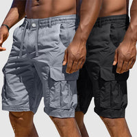 Sommerlige herre cargoshorts i bomullsblanding – Rafael