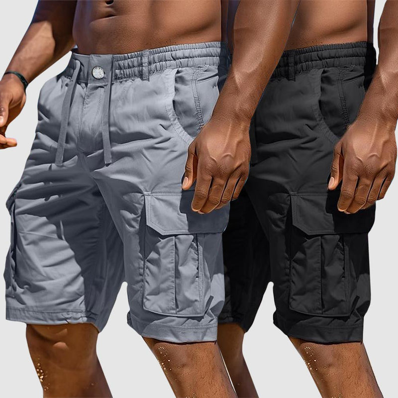 Sommerlige herre cargoshorts i bomullsblanding – Rafael