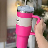 Vaso aislado al vacío con tapa y pajilla – TermoVaso
