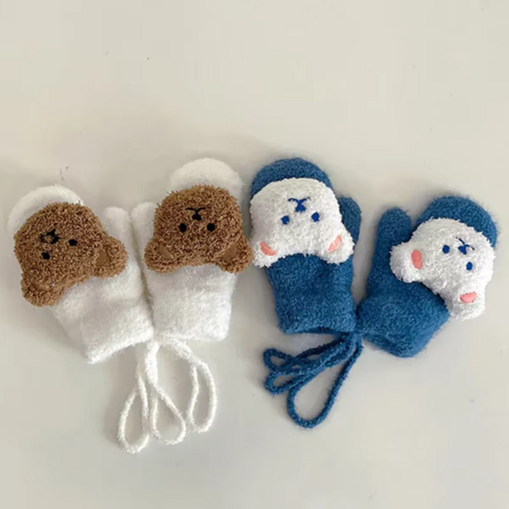 Children's winter gloves with bear motifs – TinyBear gloves