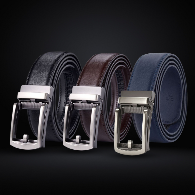 Men's Belt with Automatic Buckle - SnapFit Belt