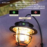 Bærbar LED-campinglampe – VintaGlow