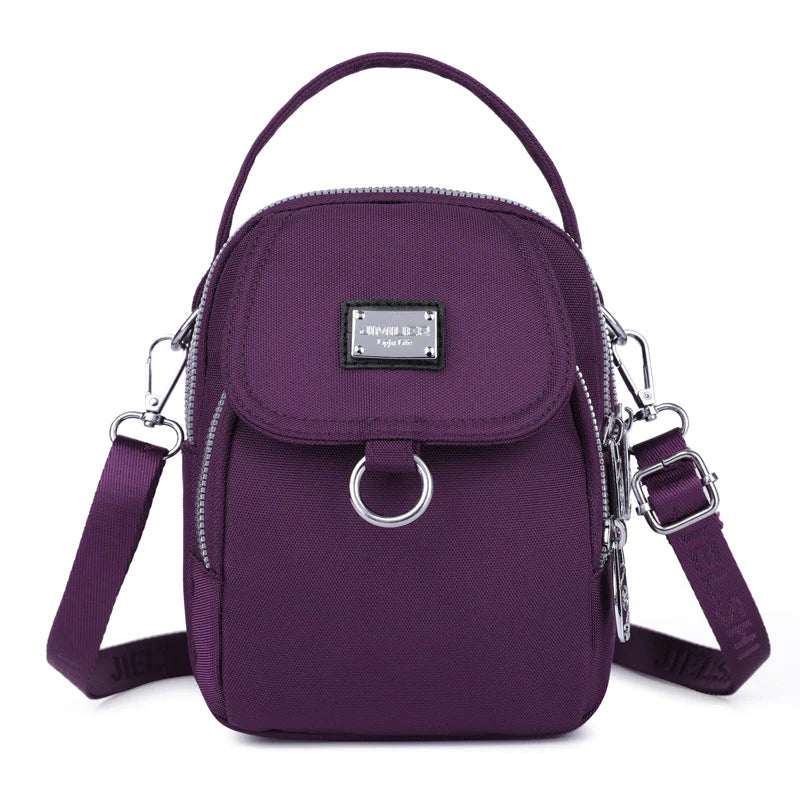Bolso clásico de mujer con mucho espacio de almacenamiento - Celeste